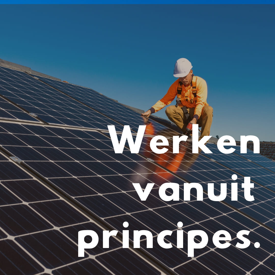 Werken vanuit principes.